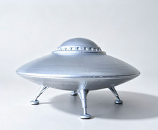 Listing image for Classic UFO Flying Saucer Replica Model 3D Printed Hand Painted Sci-Fi 14cm